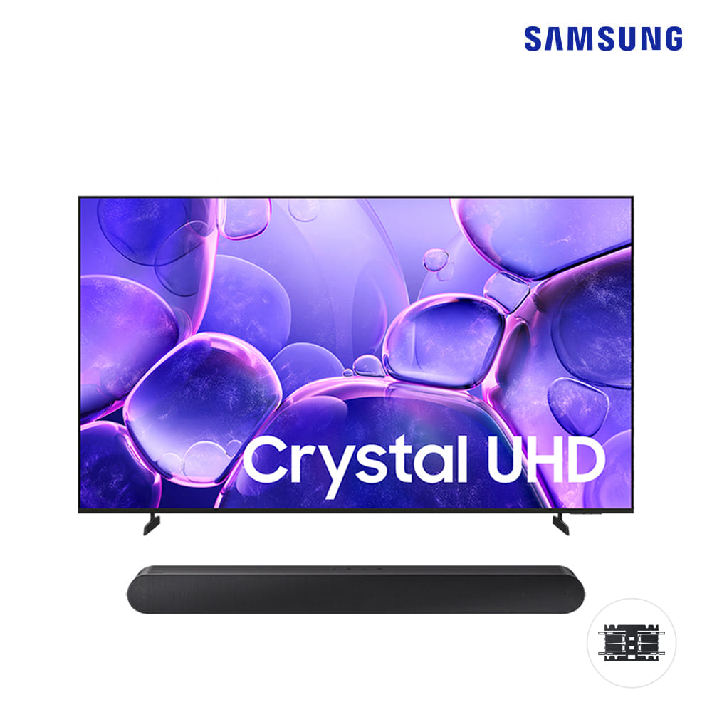 [유니드] (2구좌) 삼성 Crystal UHD TV 65인치[벽걸이]+3.0 채널 사운드바 KU65UF8030FXKR_HW-S50BKR_WMN-B05FBKR